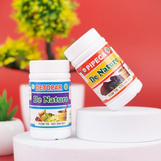 De Nature Paket Paru-Paru Detopar & Pipeca Obat Herbal Asma, Sesak Nafas, Infeksi Flek Paru, PPOK, A