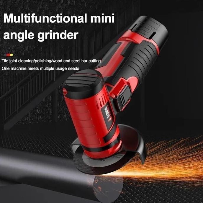Destrifamel - Reaim Gerinda Listrik 3 Inch Baterai Gergaji Mesin Mini Multifungsi Untuk Potong Kayu 