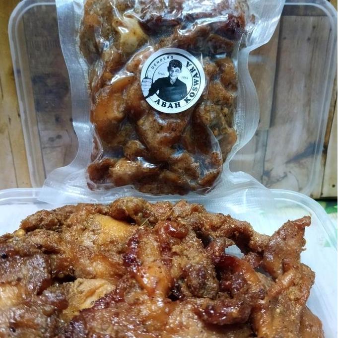 DIBAS_TAVE  - DENDENG DAGING AYAM 250-500GRAM ABAH KOSWARA KHAS BANDUNG GORENG SAPI PEDAS MANIS FOOD