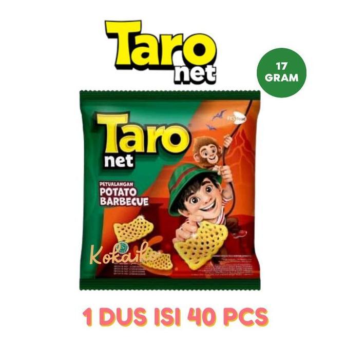 Dryfood- Taro Net 17 Gram Dus Isi 40 Pcs - Ciki Taro - Dus Dusan - Cemilan Snack
