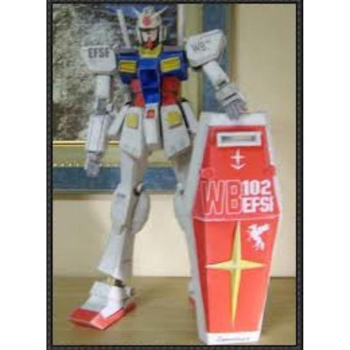(Mainan Kertas) DIY Papercraft RX-78-2 Gundam (Ver.OP) Kertas Jasmine