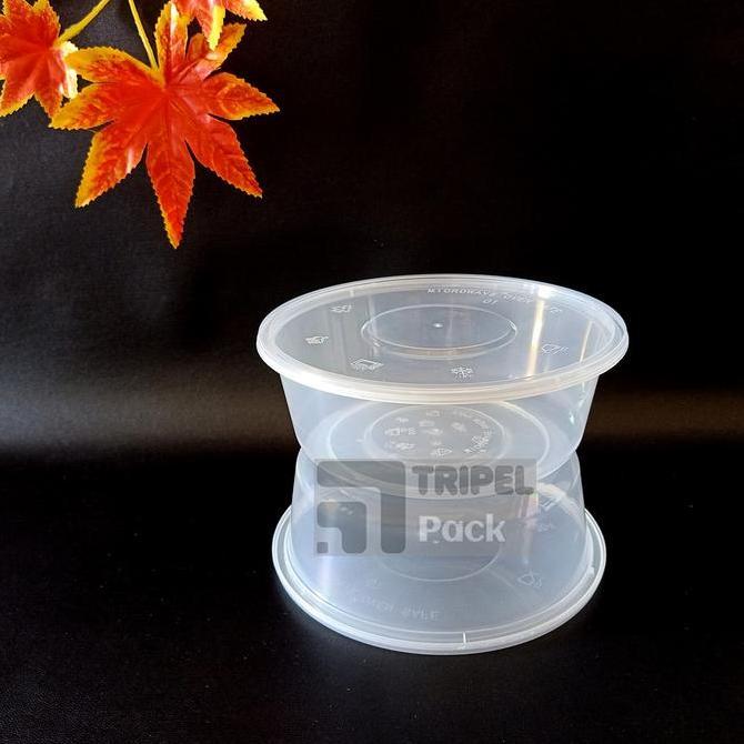 Posizioni- Thinwall Bowl Mangkok Plastik Cup Puding Bulat 650 Ml