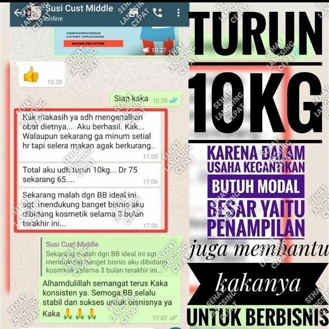 Cod,Bisaaja- Obat Diet Pelangsing Middle Ampuh Dan Aman