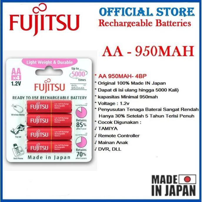 Mumpungready- Baterai Cas Batre Isi Ulang Aa A Mainan Tamiya 950Mah Rechargeable