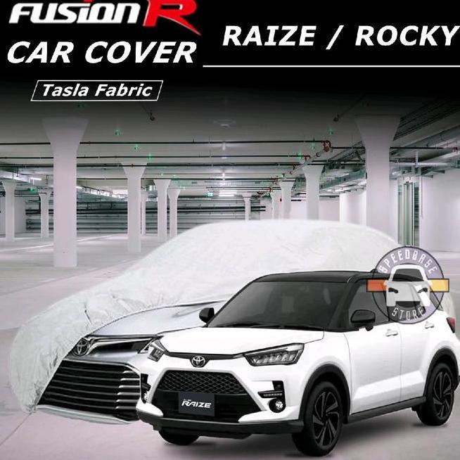 Cover Mobil Raize Putih / Rocky Fusion R Sarung Body