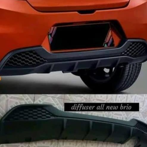 Spoiler Diffuser Difuser Brio 2018 Bumper Belakang All 2018-2019