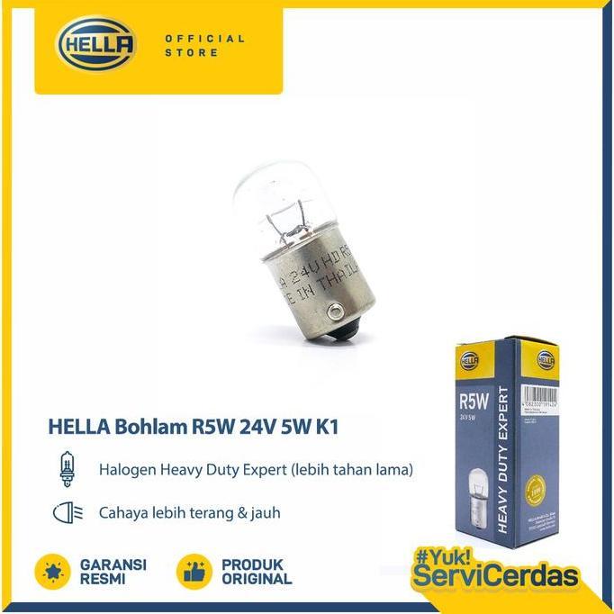 Lampu Sein Mobil Hella R5W 24V 5W K1 - Bohlam Mobil