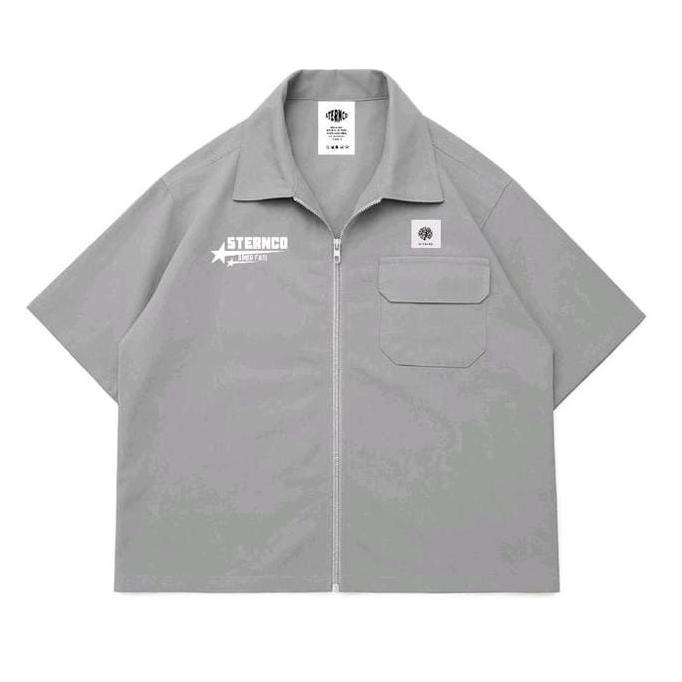 kemeja Workshirt kemeja Workshirt Zipper sternco Boxy Aso pati Distro Katun
