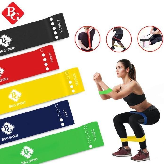 BG SPORT SET RESISTANCE LOOP BANDS / RESISTANCE YOGA BANDS