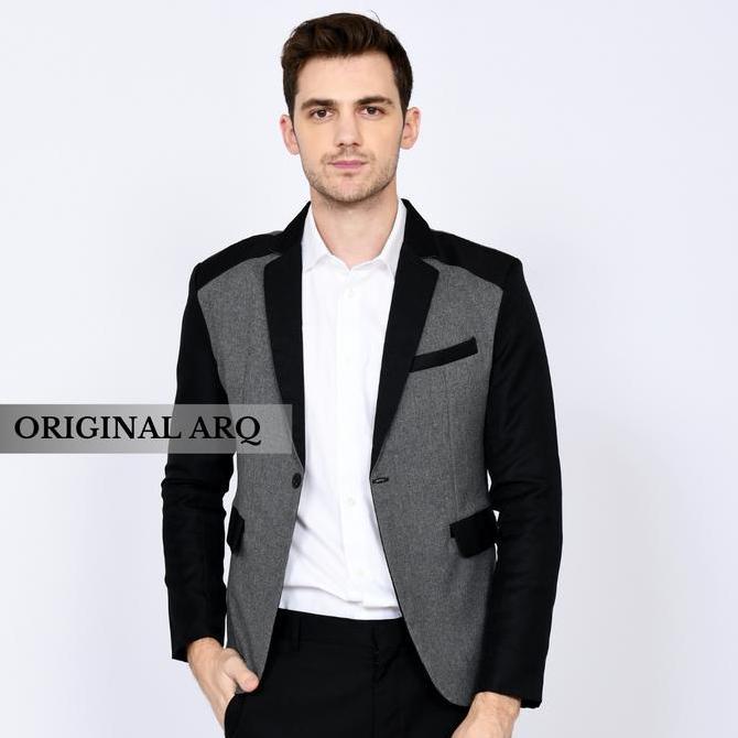 Uomo- Jas Blazer Pria Formal Model Slimfit Bahan Premium Original Arq Terlaris