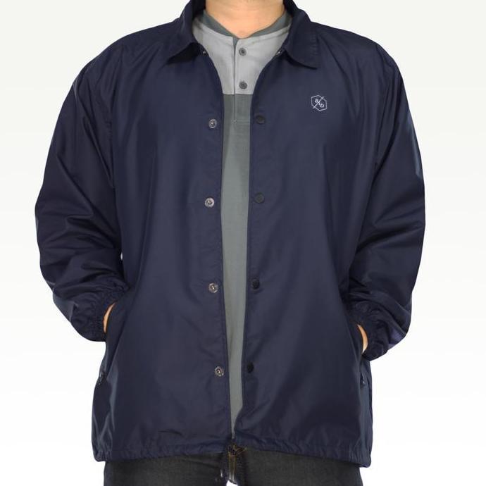 Uomo- Jaket Pria Coach Polos Big Size Jumbo Parasut Jacket Motor Waterproof