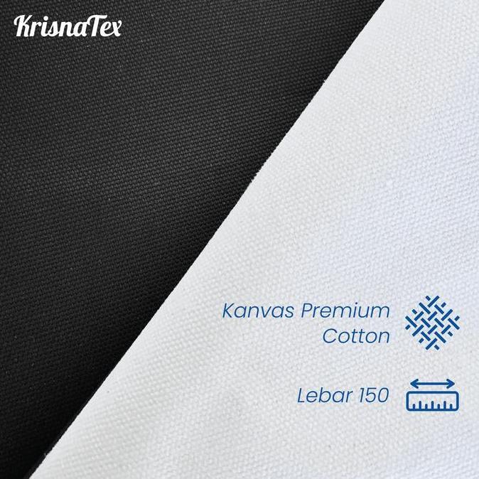 Pikadhamy  - Kain Kanvas Premium Cotton Meteran - Bahan Canvas Katun Terpal Meter