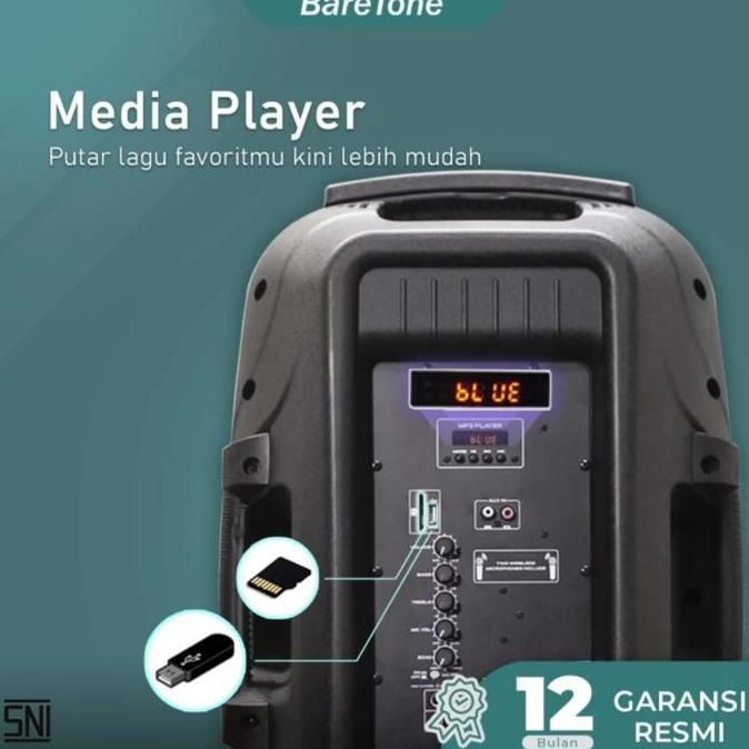 Herisaputra645 - Paket Bonus Speaker Aktif Portable 15 Inchi Baretone Max15Al Original