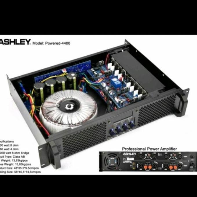 Promo Ashley powered4400 4400 power amplifier 4CH garansi original Diskon