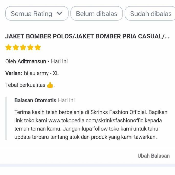 Uomo- Jaket Bomber Polos/Jaket Bomber Pria Casual/Jaket Bomber Murah Hijau M