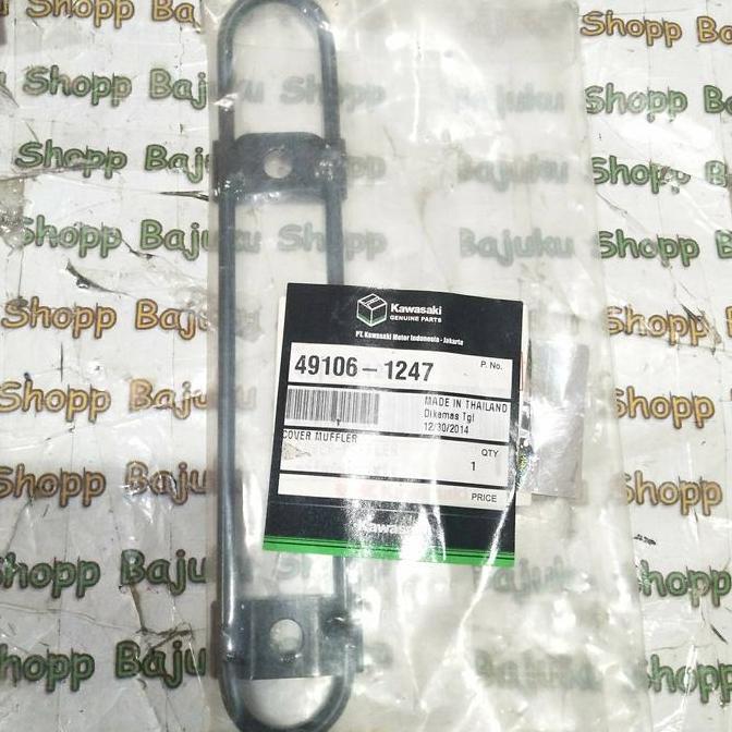 BREKET BRAKET TAMENG PELINDUNG KNALPOT NINJA 150 RR ORI ORI KMI TERBARU