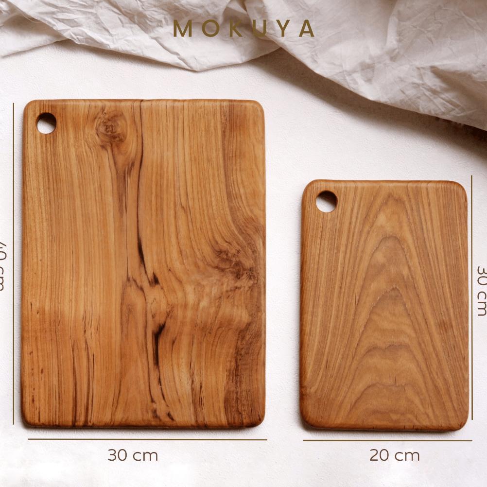 HOT Tantan - Talenan kayu jati besar premium 2cm | Cutting Board Tebal Estetik untuk Masak & Dekor D