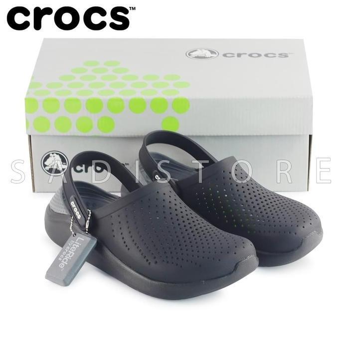 Sale Crocs [ Original ] Literide Clog Sepatu Sandal Pria Dan Wanita - Black