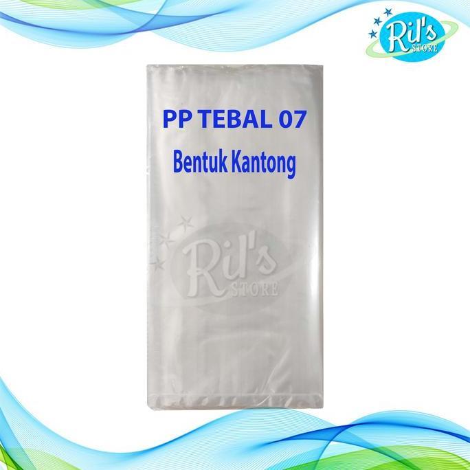Langsungpas- Kantong Plastik Pp Tebal 07 / Pp Kaku Bening / 18X25 - 23X35 - 25X45