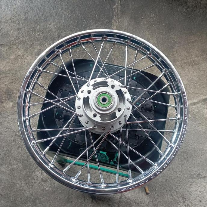 velg mio tromol depan belakang ori dan jari jari, laher dan stel velg