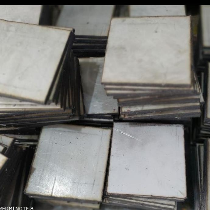 plat stainless 304 tebal 6mm 130x130mm