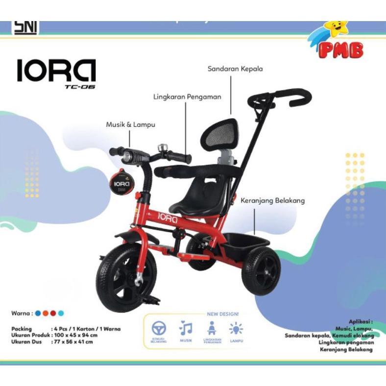 Sepeda Roda Tiga Tricycle AVIATOR AT306-7 PMB IORA TC03 TC06 Sepeda Anak Roda 3 TC-03 TC-06 T27 T28