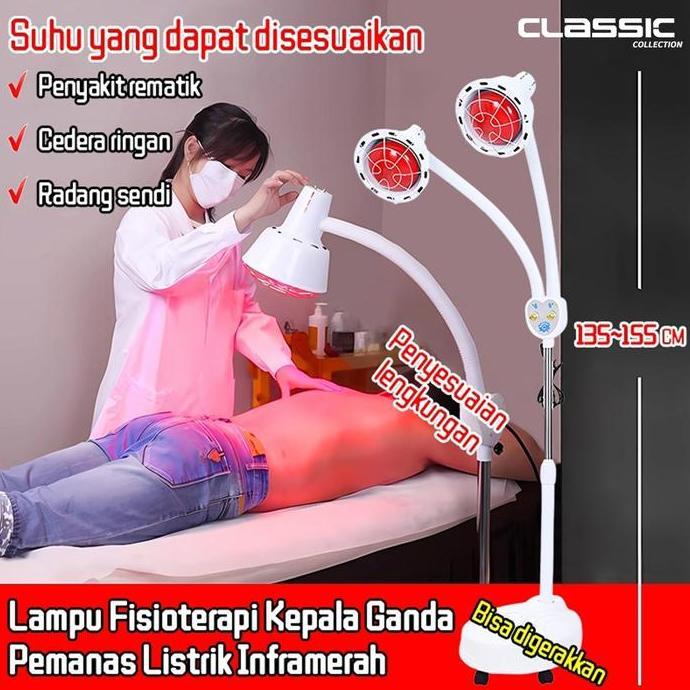Lampu Fisioterapi Kepala Ganda Pemanas Listrik Inframerah /Alat Kecantikan untuk Salon Kecantikan/La