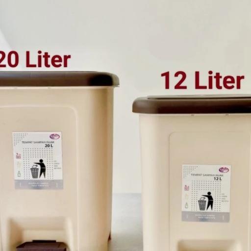 Tempat Sampah Plastik Tutup Injak Tong Sampah Lovenia 12 Liter 20 Liter Besar