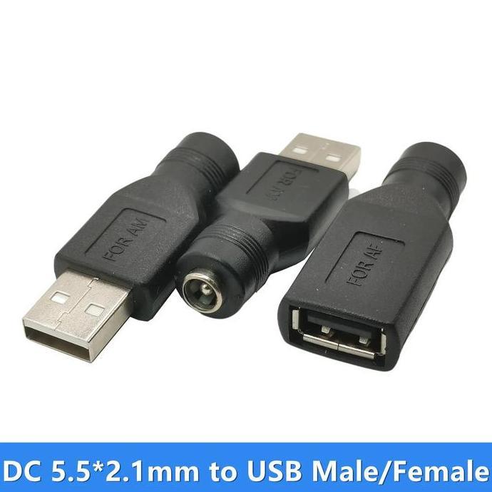 Adapter Power DC Female To USB A Type A Male/Female Konektor Converter
