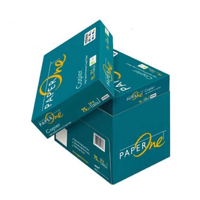 TERLARIS - KERTAS PAPER ONE F4 75 GRM / KERTAS HVS F4 KHUSUS SAMEDAY / SATU BOX