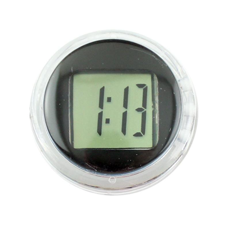 Jam Digital Tempel Sepeda Motor Time Watch Mini Anti Air / Waterproof Motorcycle Sticker Harga Kaki 