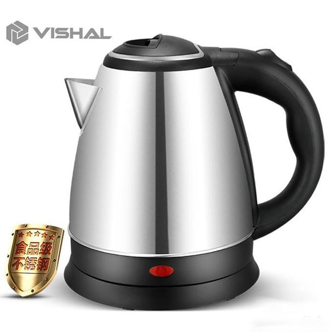 Vishal Teko Listrik 2L / Pemanas Air /Kettle Electric Stainless Pembuat Kopi Teh Vs-1801