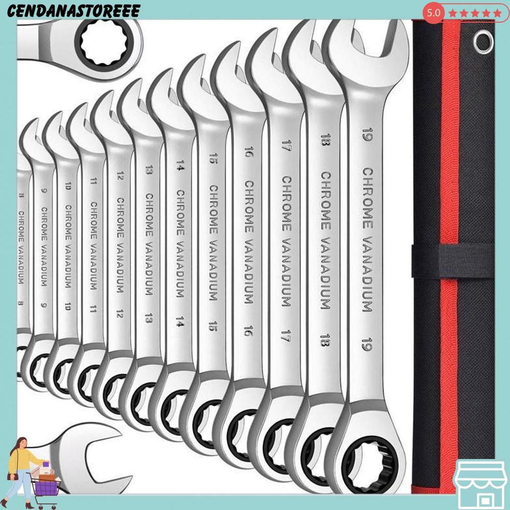 14Pcs Kunci Ring Pas Set Kunci Pas Harga Murah Barang Berkualitas Original/Kunci Ring Pas Set Tool S