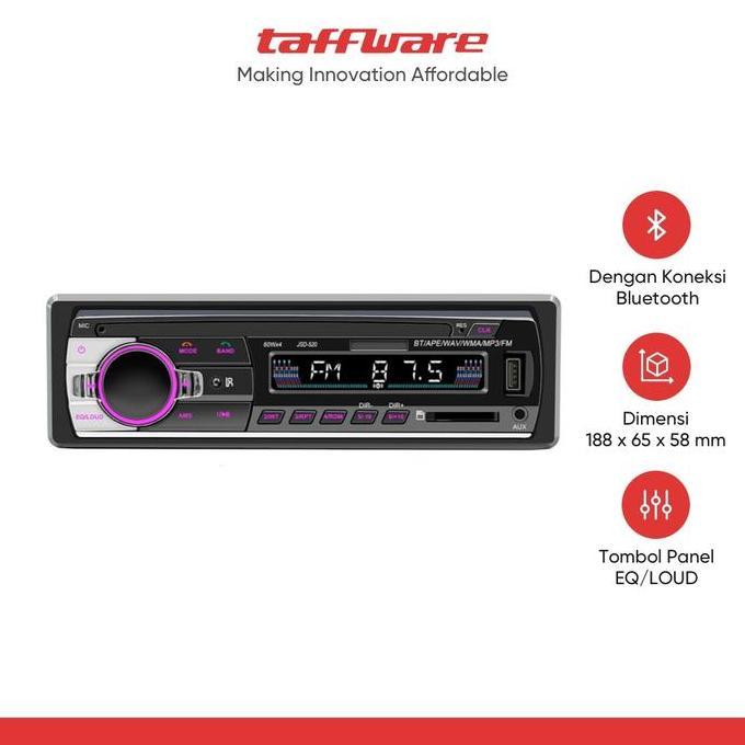TAFFWARE TAPE MOBIL MP3 PLAYER AUDIO CAR BLUETOOTH - JSD520 //