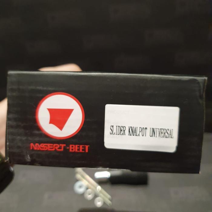 Slider Knalpot Universal Nassert Beet Hitam Original Dan Terpercaya