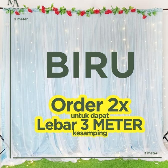 Pujifarhanam - Kain Dekorasi Backdrop Tiang Abutai Tile Sudah Dijahit Lamaran Nikahan