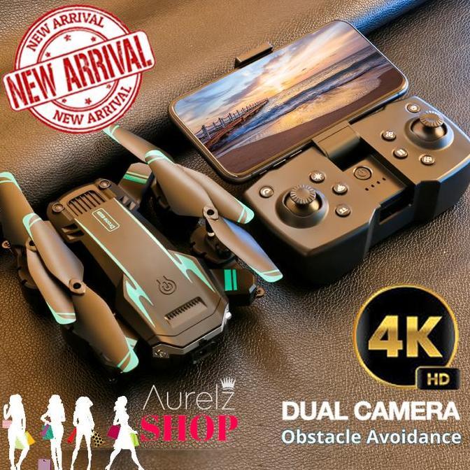 TERMURAH - DRONE S6 MAX 4K Dual Camera Obstacle Avoidance Follow Me Drone