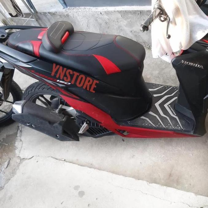 Cover Jok Vario Karbu 110 125 old new 150 LED Custom kulit Mbtech ori