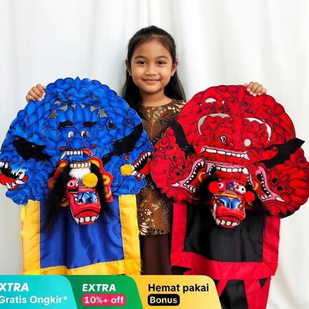Barongan Ngamuk Kayu Anak Caplokan | Perlengkapan Reog Jaranan Anak2