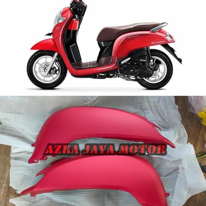 Cover Body Honda Scoopy Fi merah doff tahun 2018 - 2019 - 2020 redmate