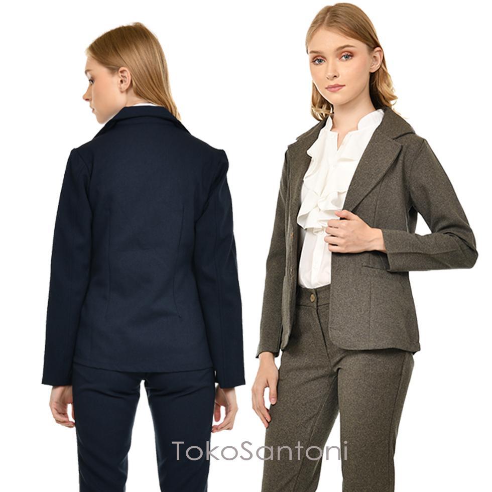 PREMIUM BLAZER WANITA BLAZER KERJA WANITA BLAZER KANTOR WANITA BLAZER POLOS WANITA JUMBO JAS WANITA 