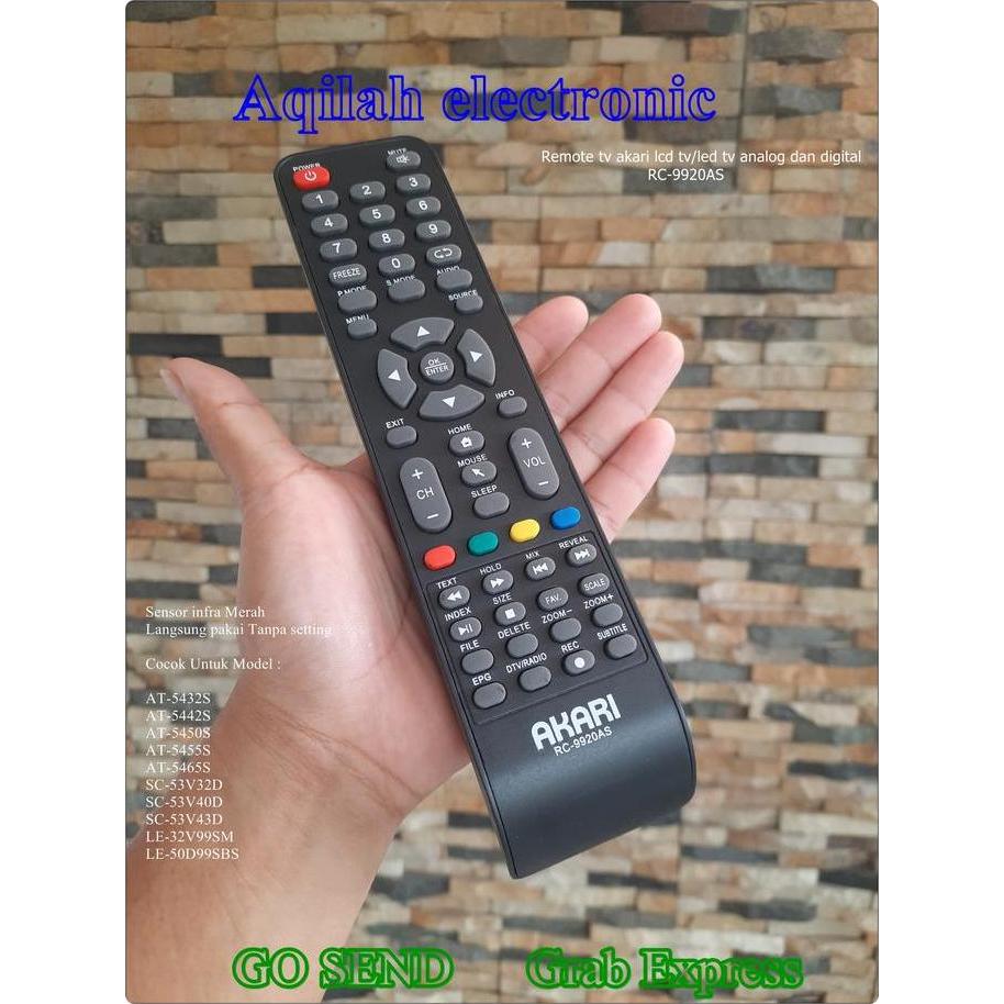 Nawavi889 - Remote tv akari lcd tv led tv smart connect RC-9920AS