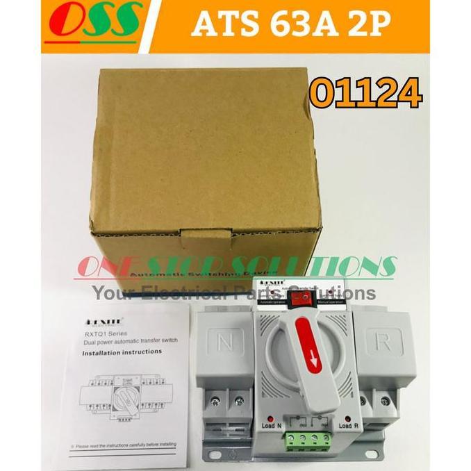 ATS AUTO TRANSFER SWITCH ATS 63A 2P 2 POLE UNTUK OTOMATIS GENSET