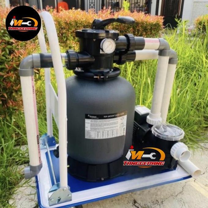 Pompa Vacum Kolam Renang Portable Troli Mesin Pompa Kolam Renang