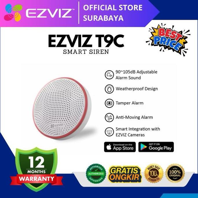 BEBAS ONGKIR - Ezviz T9C Smart Home Siren Alarm