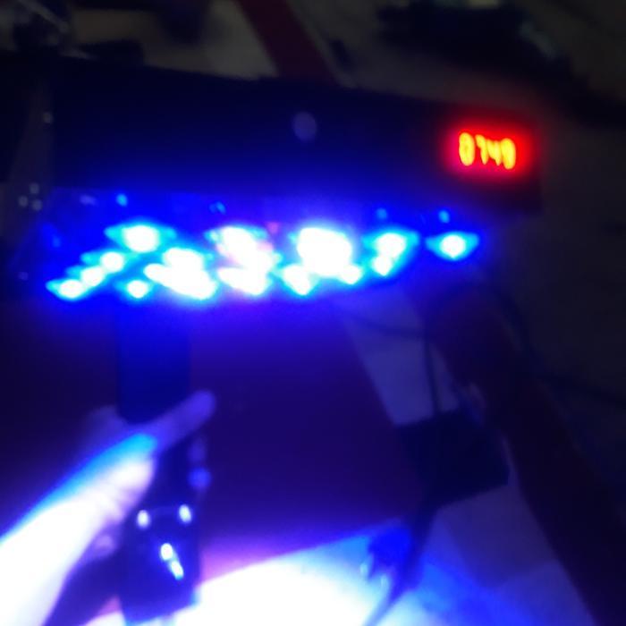 lampu aquarium hpl air laut jepit 63watt + android control