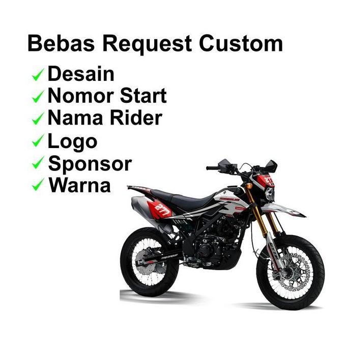 Decal Hologram Decal Klx gordon crf dtracker wr 150 Klx Bf yz hologram Dekal Motorcycle