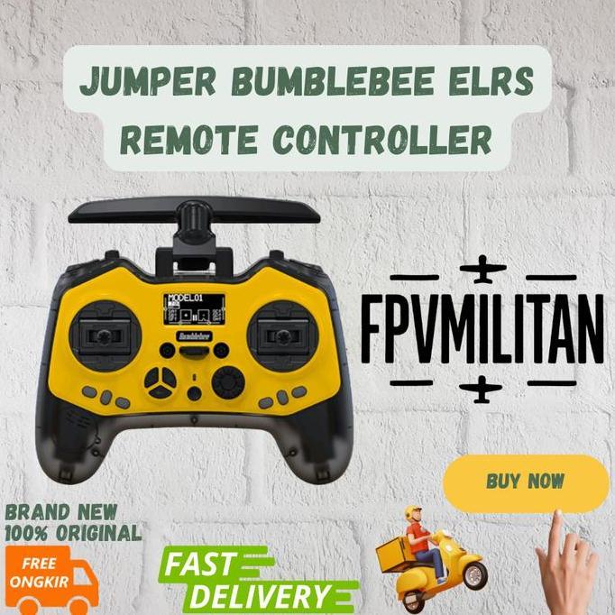 TERMURAH - Jumper Bumblebee ELRS 2.4G OLED Screen Hall Sensor Gimbal EdgeTX Radio Controller TX
