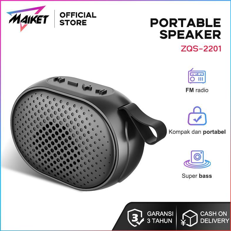 hot sale maiket speaker bluetooth mini zqs2201 musik box bluetooth full bass  portable wireless subw
