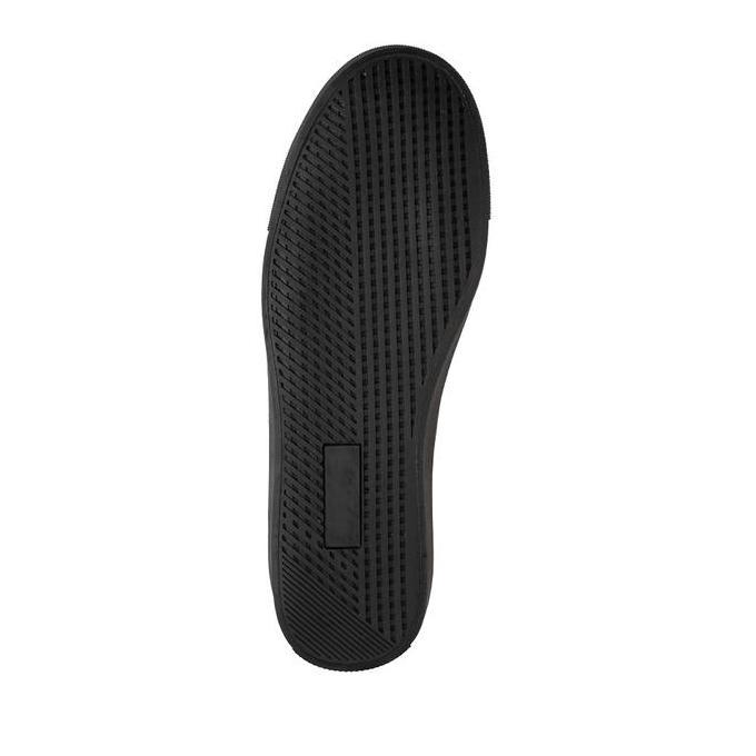 Slip On Pria Prabu - Samudra Black Sepatu Slip On Sneakers Kulit Pria Hitam
